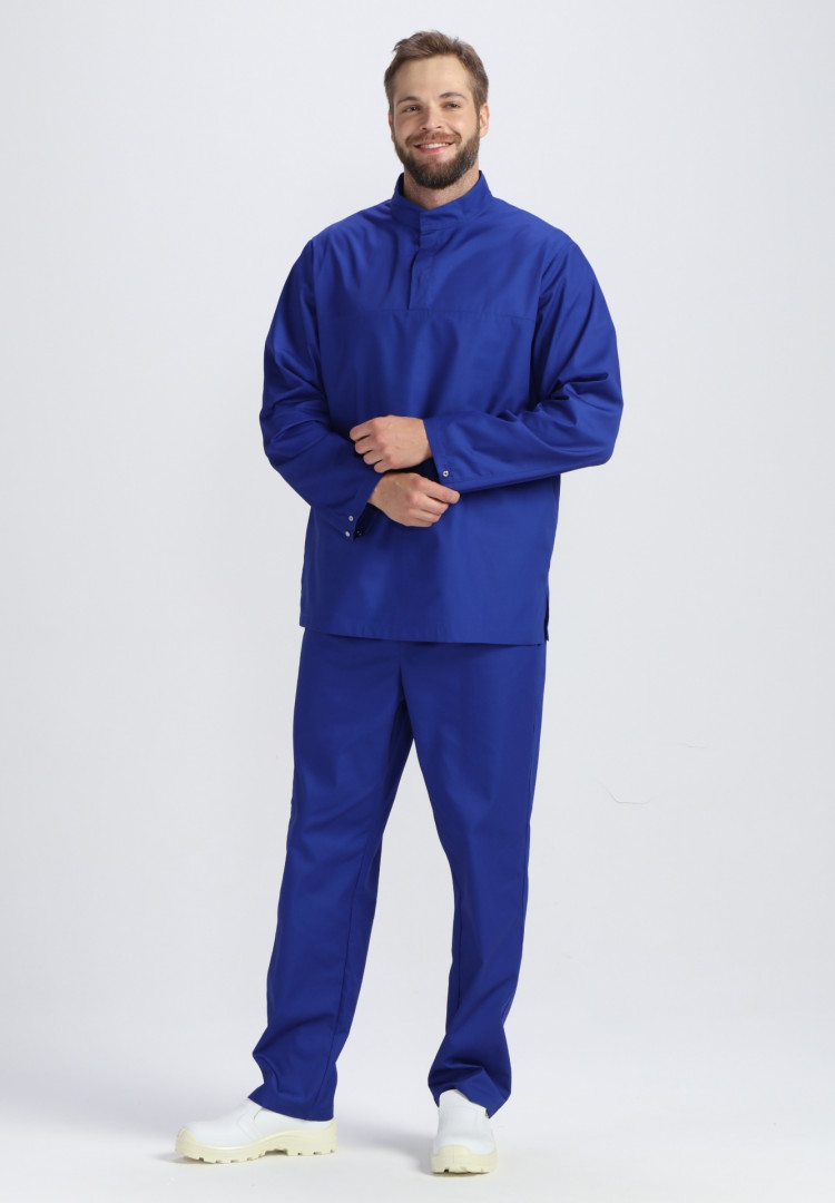 Костюм мужской ХАССП-Стандарт NEW (тк.Смесовая,160), васильковый Костюм мужской ХАССП-Стандарт NEW (тк.Смесовая,160), васильковый