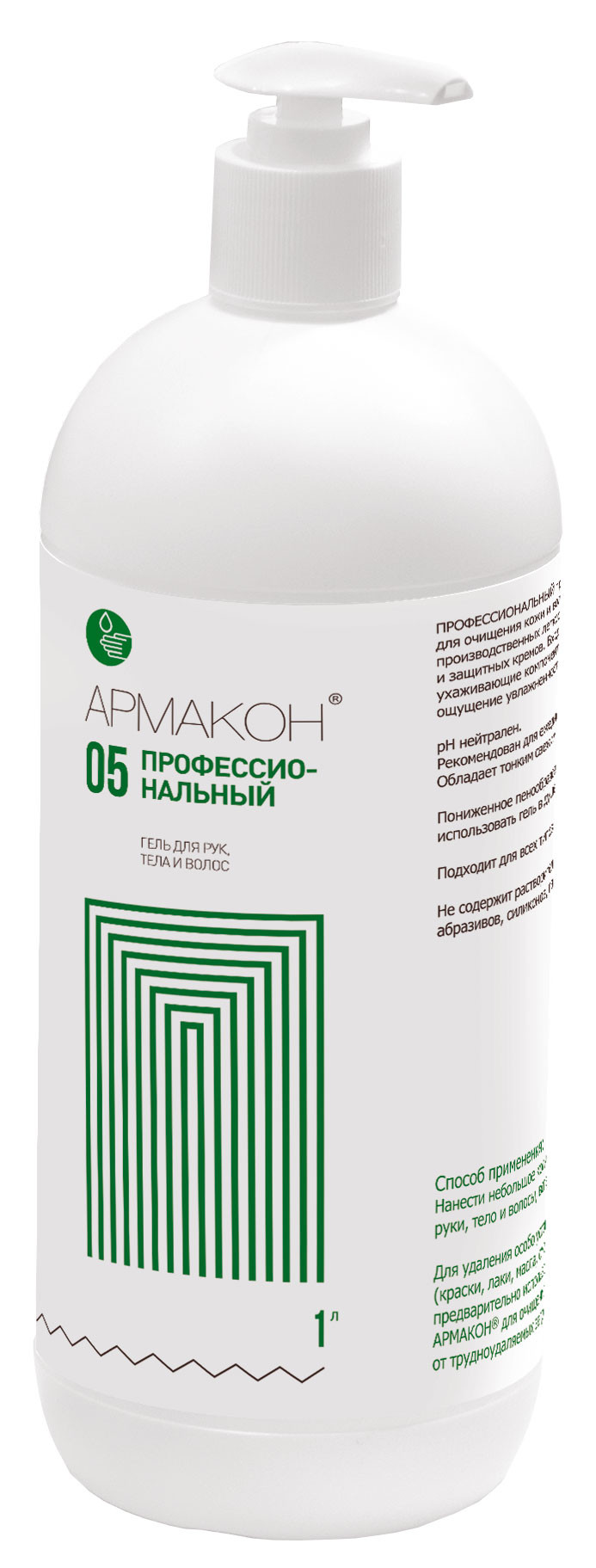Гель очищающий ПРОФЕССИОНАЛЬНЫЙ без абразива 1л (с дозирующей насадкой), 1164