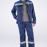 Костюм Фаворит-1 СОП (тк.Смесовая,210) брюки, т.синий/васильковый