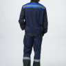 Костюм Виватный-1 (тк.Смесовая,220) брюки, т.синий/черный/васильковый