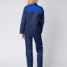 Костюм женский Передовик (тк.Смесовая,210) брюки, т.синий/васильковый