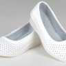 Туфли женские нат. кожа Эмануэла ПВХ (арт. 6813-00101) белые
