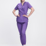 Костюм женский хирургический Модерн-004 (тк.Стрейч,120) MedLine, сиреневый