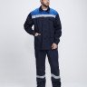 Костюм Стандарт/Дамаск СОП (тк.Смесовая,210) брюки, т.синий/васильковый