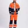 Костюм сигнальный ProfLine Specialist-1 (тк.Смесовая,240) брюки, оранжевый/т.синий