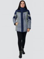 Куртка зимняя женская PROFLINE SPECIALIST (Таслан), серый/темно-синий