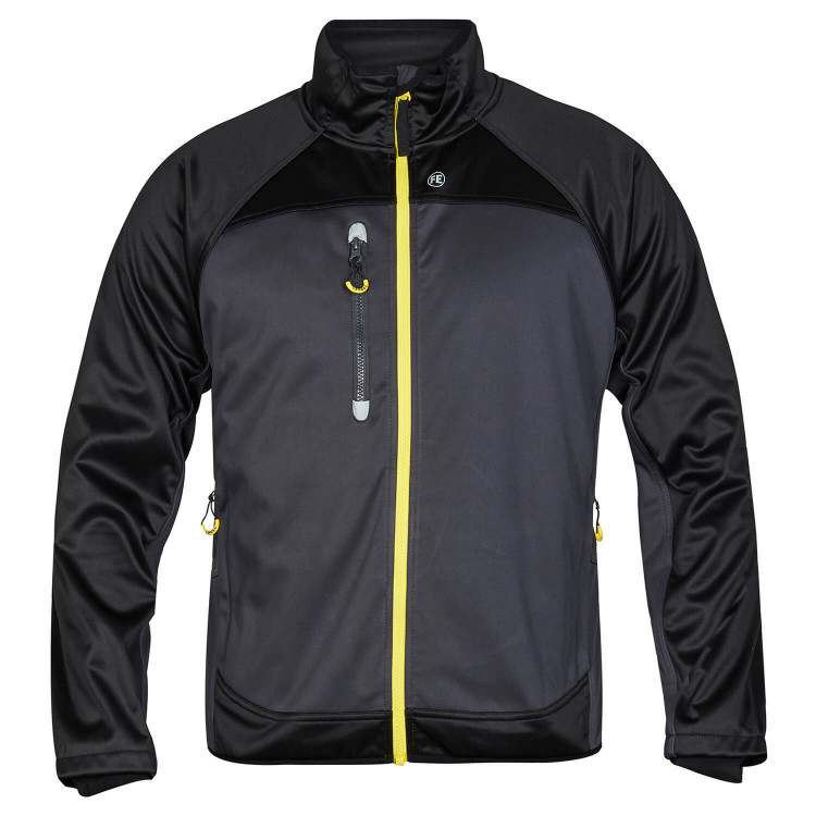 Рабочая куртка софтшелл Engel Softshell 1360-237, черный/серый
