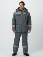 Костюм зимний Титан (тк.Смесовая,210) п/к, серый/св.серый (арт.87476479)