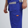 Костюм Союз-Профессионал-1 CH (тк.Смесовая,240) брюки, васильковый/св.серый/оранжевый