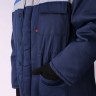 Костюм зимний Труженик-Ультра (Смесовая, 210) брюки, темно-синий/васильковый