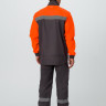 Костюм лесоруба -Урбан-2 СОП (тк.Смесовая,215) брюки, серый/оранжевый