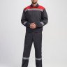 Костюм Легион Премиум-1 СОП CH (тк.Смесовая,240) брюки, т.серый/красный
