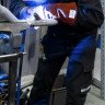 Летний костюм сварщика Dimex 644+645, черный/желтый