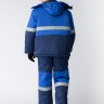 Костюм зимний Профи- (Смесовая, 250) п/к, темно-синий/васильковый