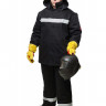 Костюм сварщика зимний WORKER 3 класс защиты (100% хб, 500) КСв 126W, черный