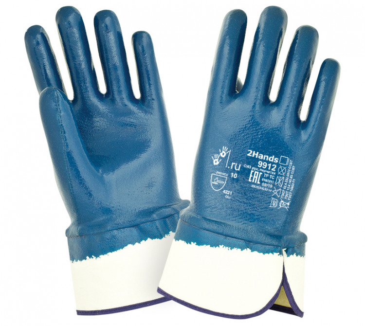 Нитриловые с тяжелым покрытием 2Hands 9912