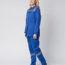Костюм женский Весна-1 СОП NEW (тк.Смесовая,210) брюки, васильковый/серый