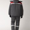 Костюм зимний Труженик-Ультра (тк.Смесовая,210) брюки, т.серый/красный