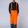 Костюм зимний Дорожник (Смесовая, 210) брюки, оранжевый/темно-синий