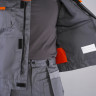 Костюм Союз-Профессионал-1 (тк.Балтекс,240) брюки, серый/св.серый/оранжевый
