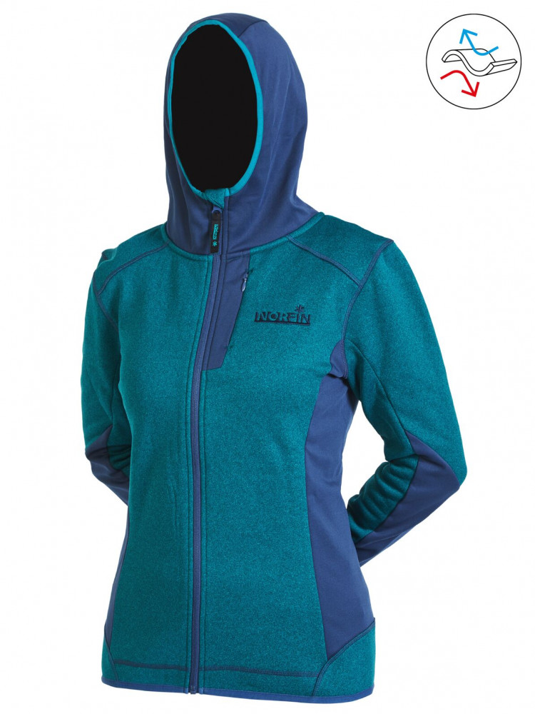 Джемпер флис. Norfin Women OZONE DEEP BLUE
