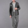 Куртка мужская (тк.Флис, 280), серый/черный