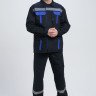 Костюм ИТР СОП UZ (тк.Саржа,250) брюки, т.синий/васильковый