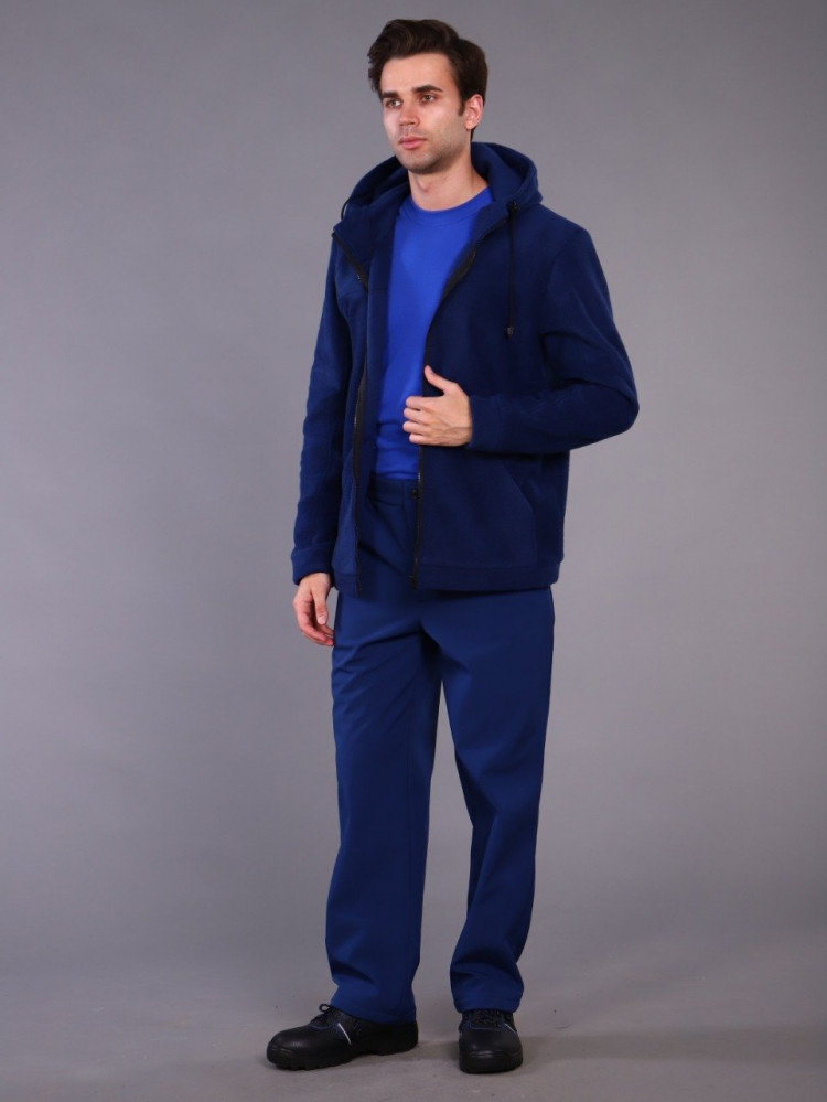 Куртка мужская (тк.Флис, 280), т.синий
