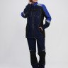 Костюм женский Формула-1 (тк.Смесовая,240) брюки, т.синий/васильковый/черный